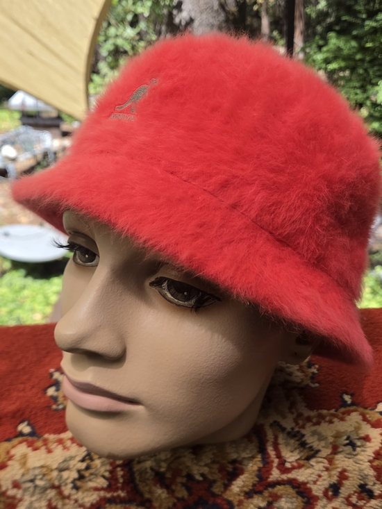 Kangol Accessories - Kangol Pink Angora Blend Furgora Bucket Hat SzM Unisex